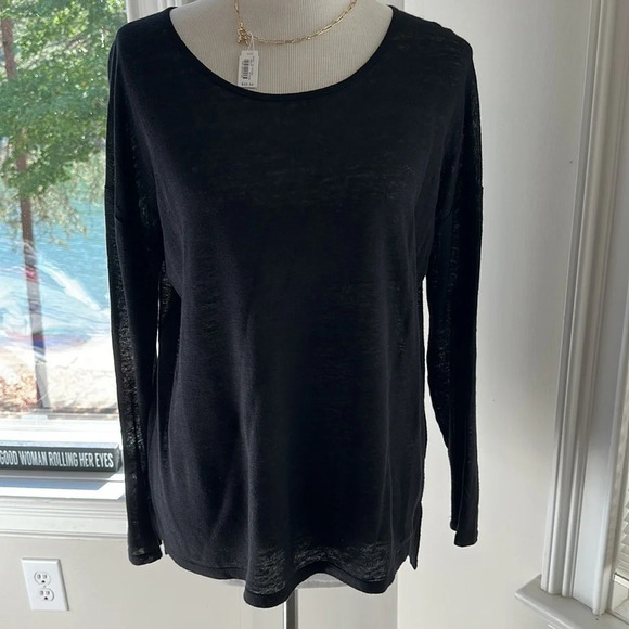 VINCE Drop Shoulder LS 100% Linen Too, Size Small, NWOT - Picture 2 of 9
